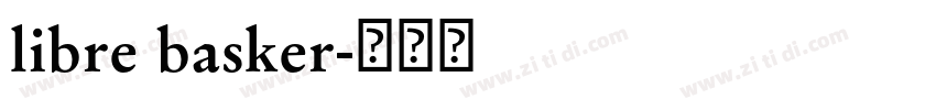 libre basker字体转换